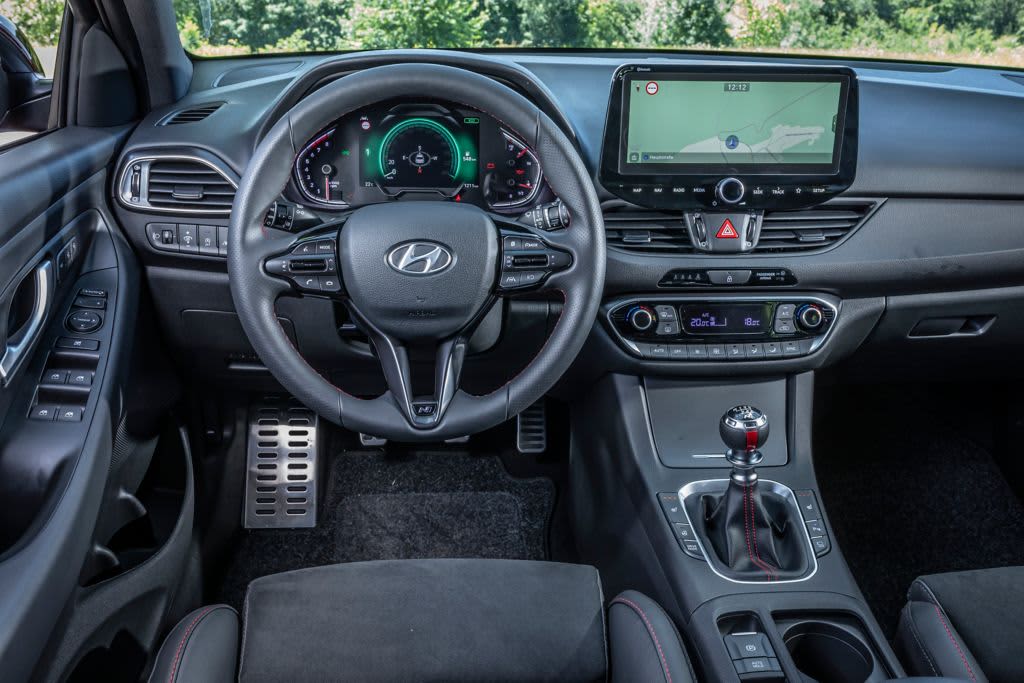 Detailansicht des Lenkrads eines Hyundai i30