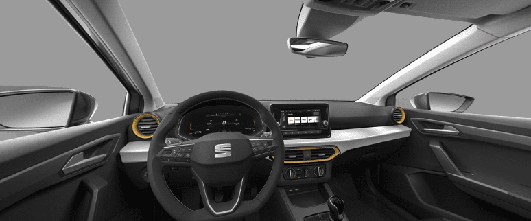 Ansicht des Armaturenbretts eines SEAT Ibiza