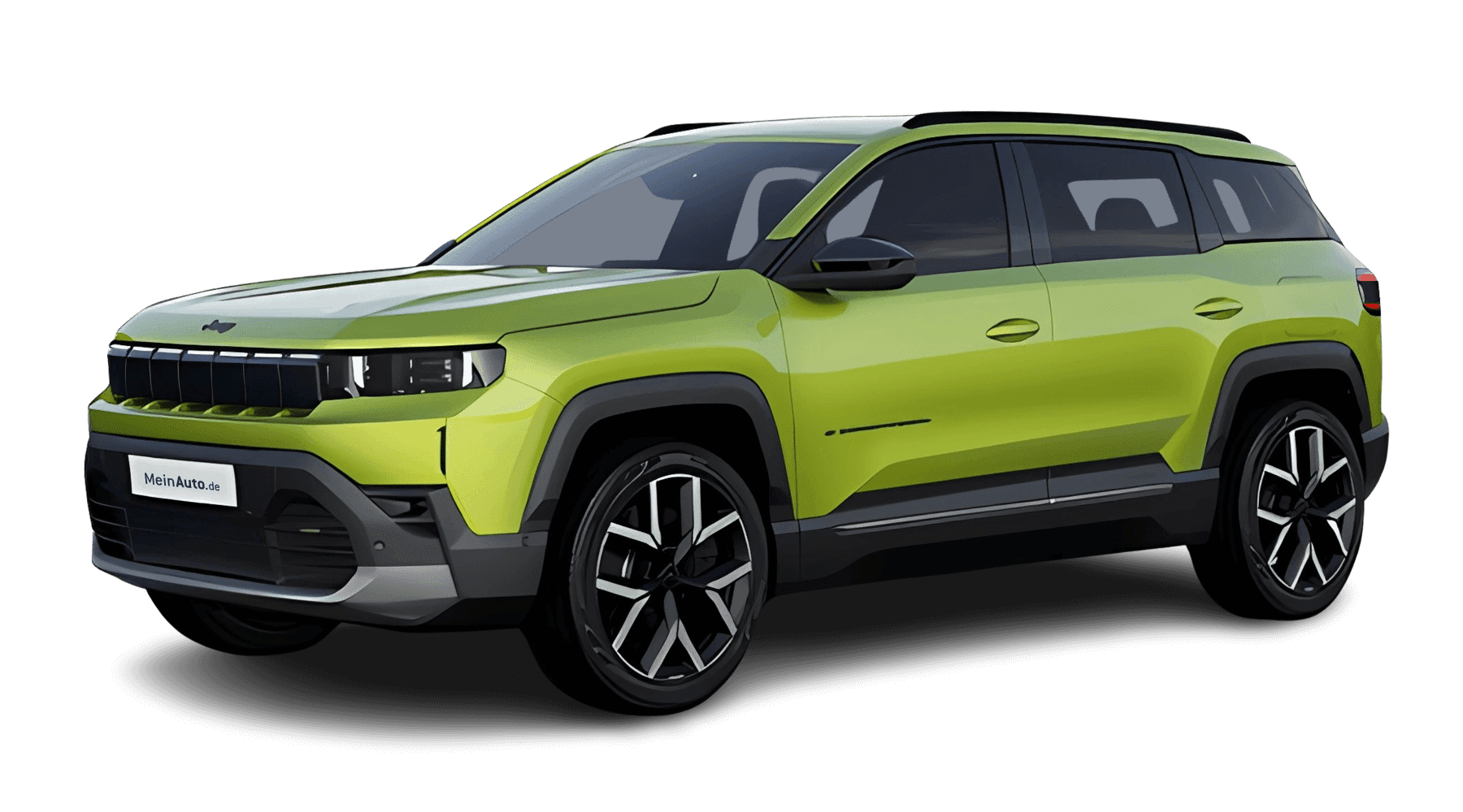 Schräge Frontansicht eines Jeep Compass, freigestellt