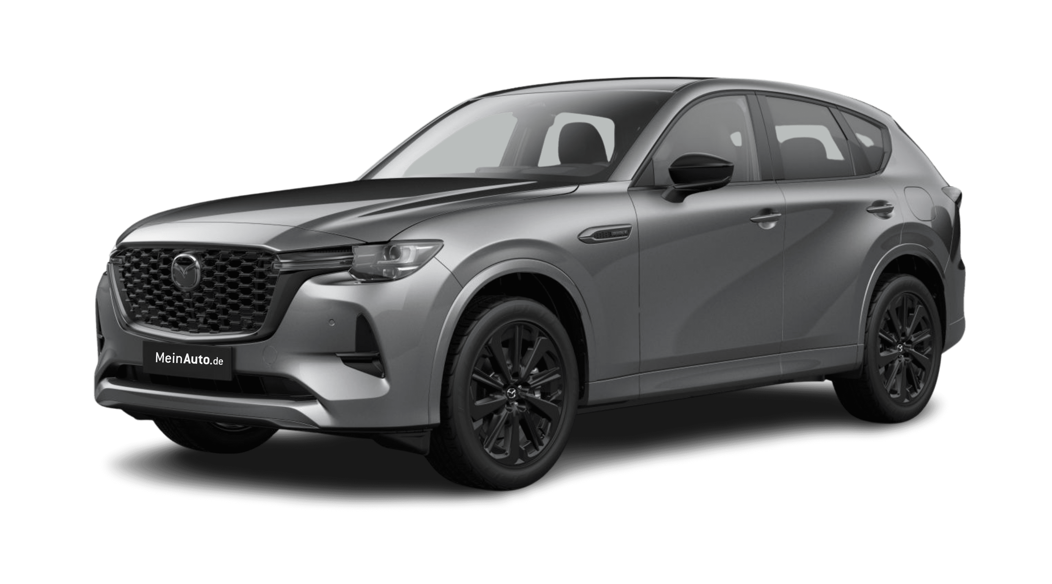 Schräge Frontansicht eines Mazda CX-60, freigestellt