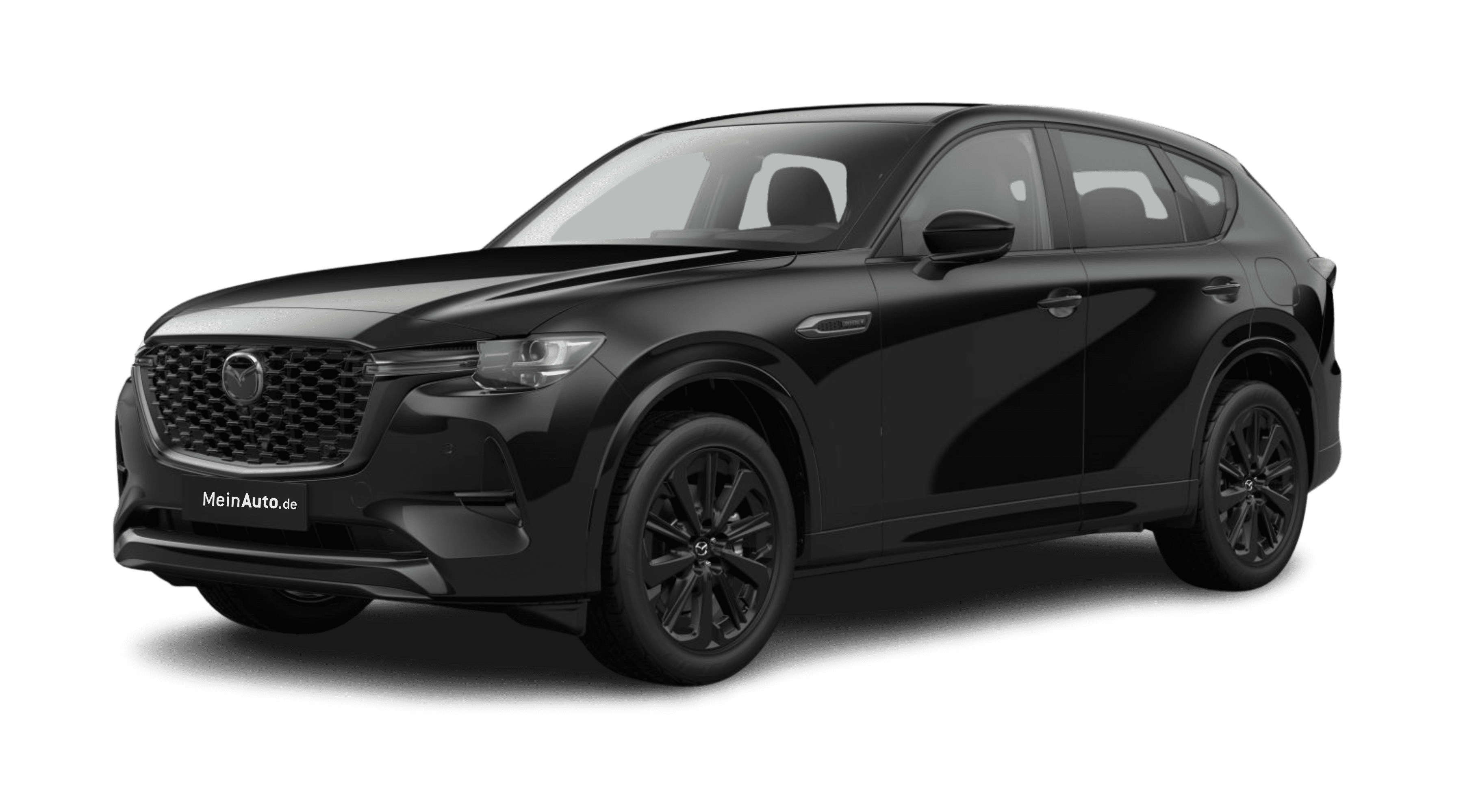 Schräge Frontansicht eines Mazda CX-60, freigestellt