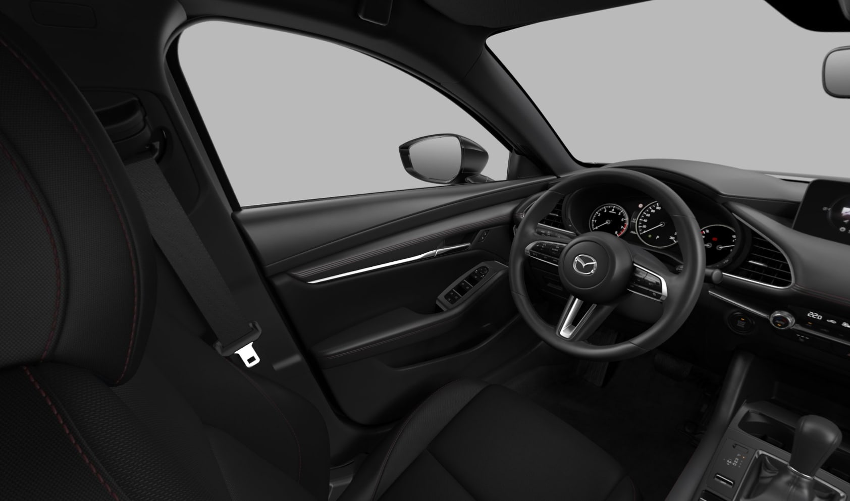 Ansicht der Frontsitze eines Mazda Mazda3