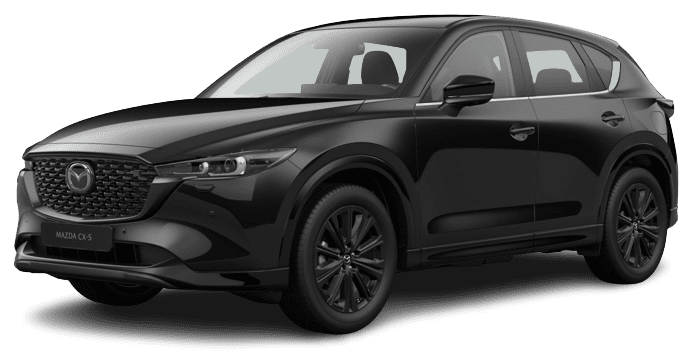 Schräge Frontansicht auf einen Mazda CX-5, freigestellt
