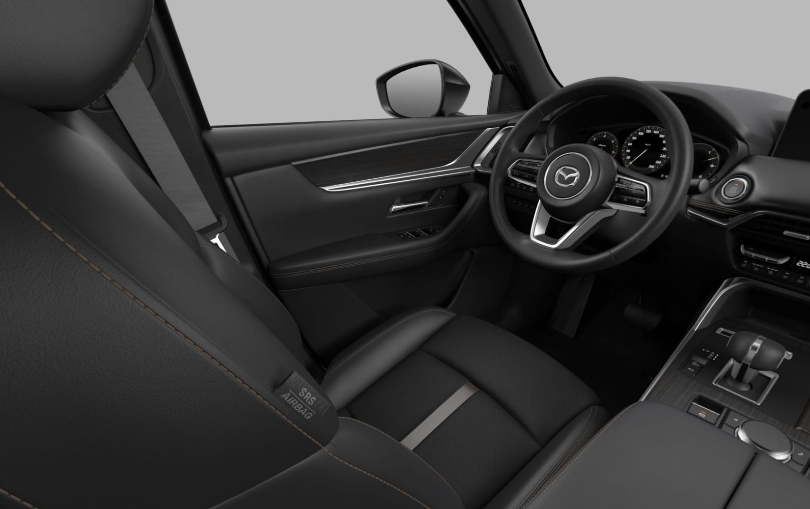 Ansicht der Frontsitze eines Mazda CX-80