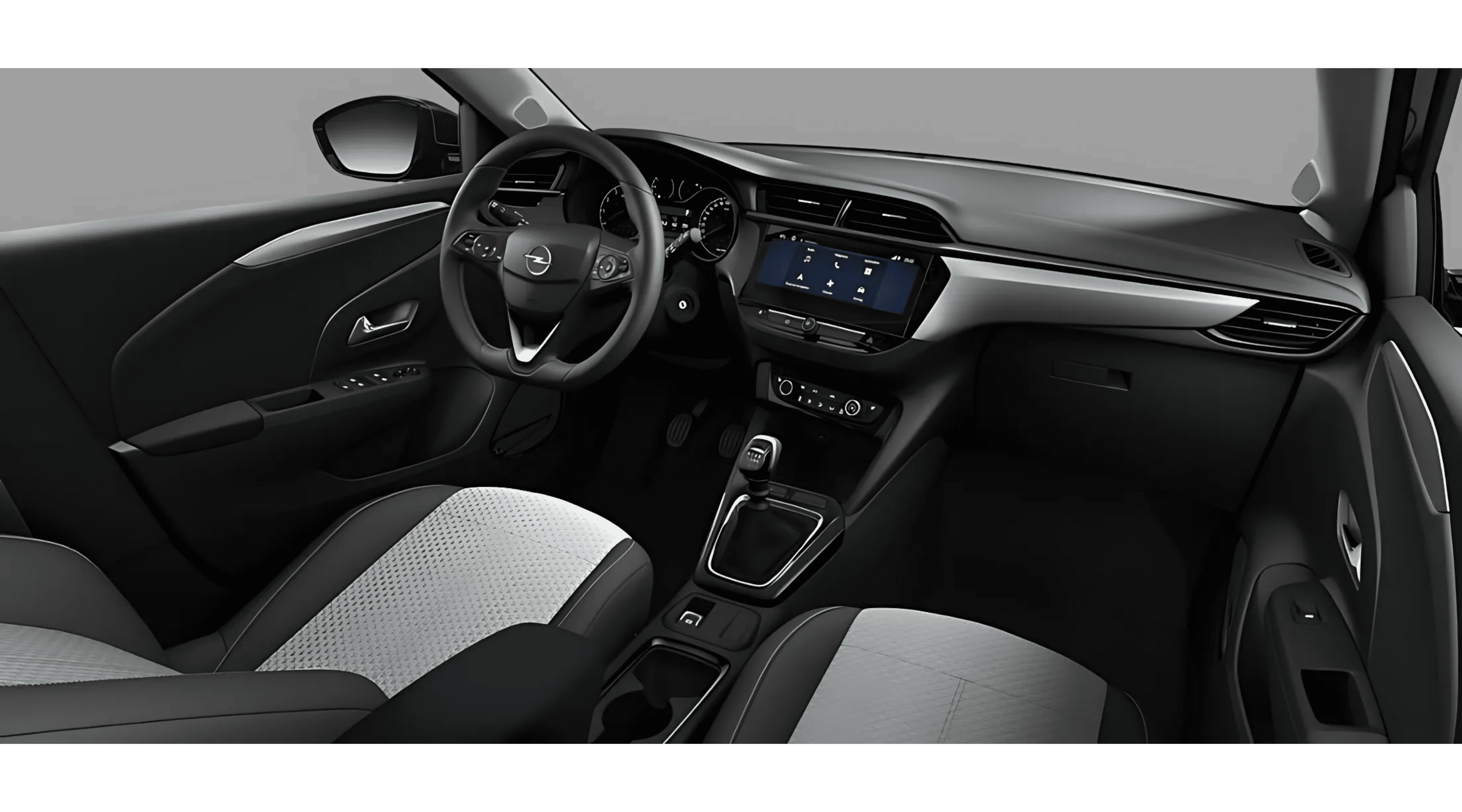 Ansicht des Armaturenbretts eines Opel Corsa