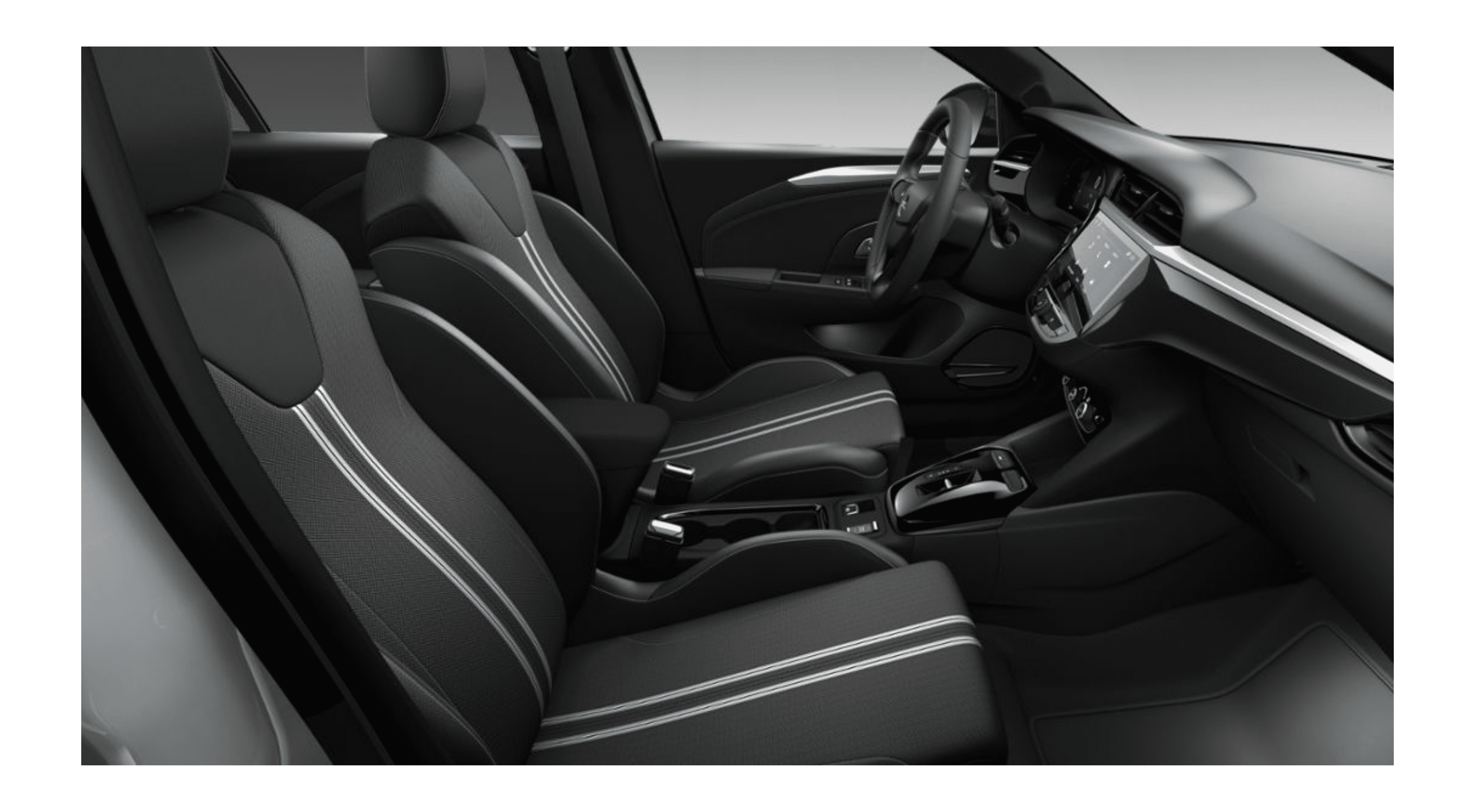 Vordersitze eines Opel Corsa