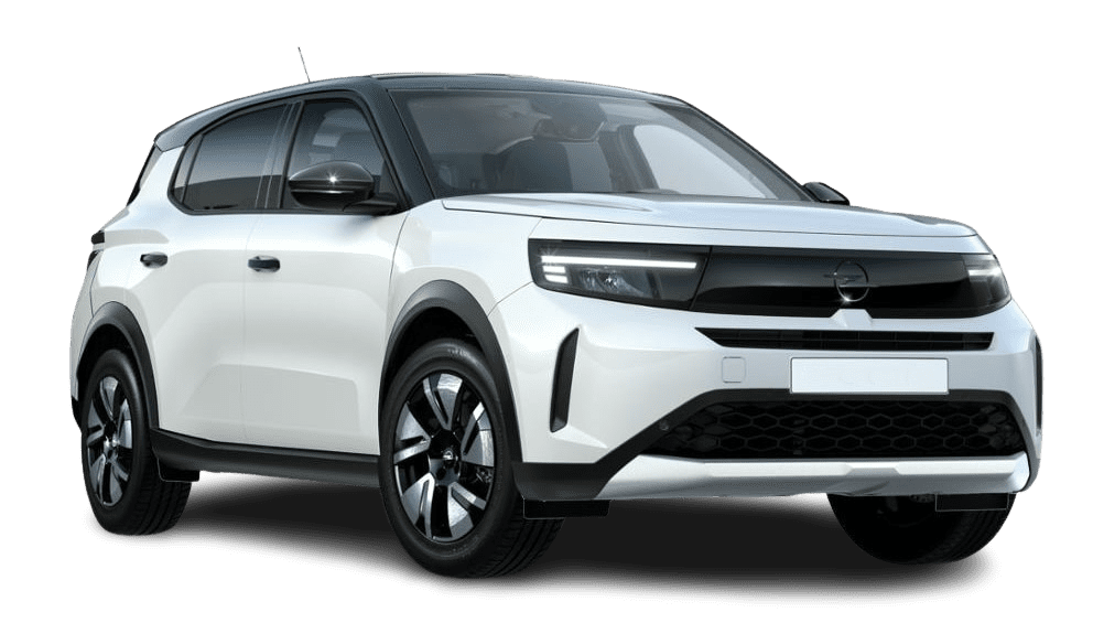 Schräge Frontansicht auf einen Opel Frontera, freigestellt