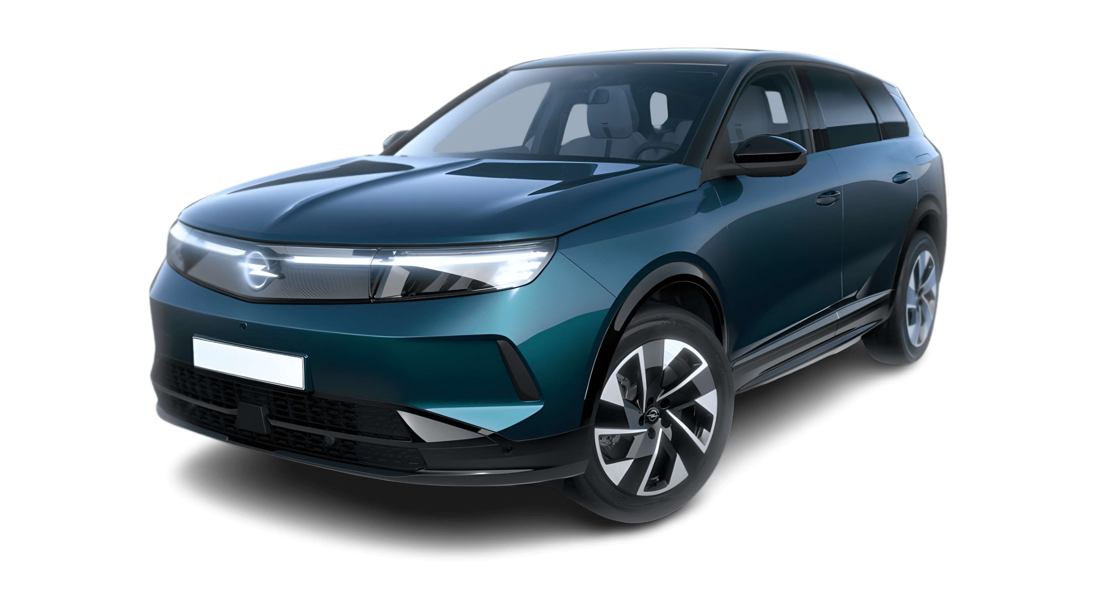 Schräge Frontansicht eines Opel Grandland, freigestellt