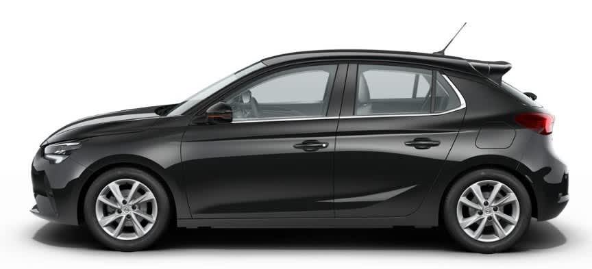 Seitenansicht eines Opel Corsa