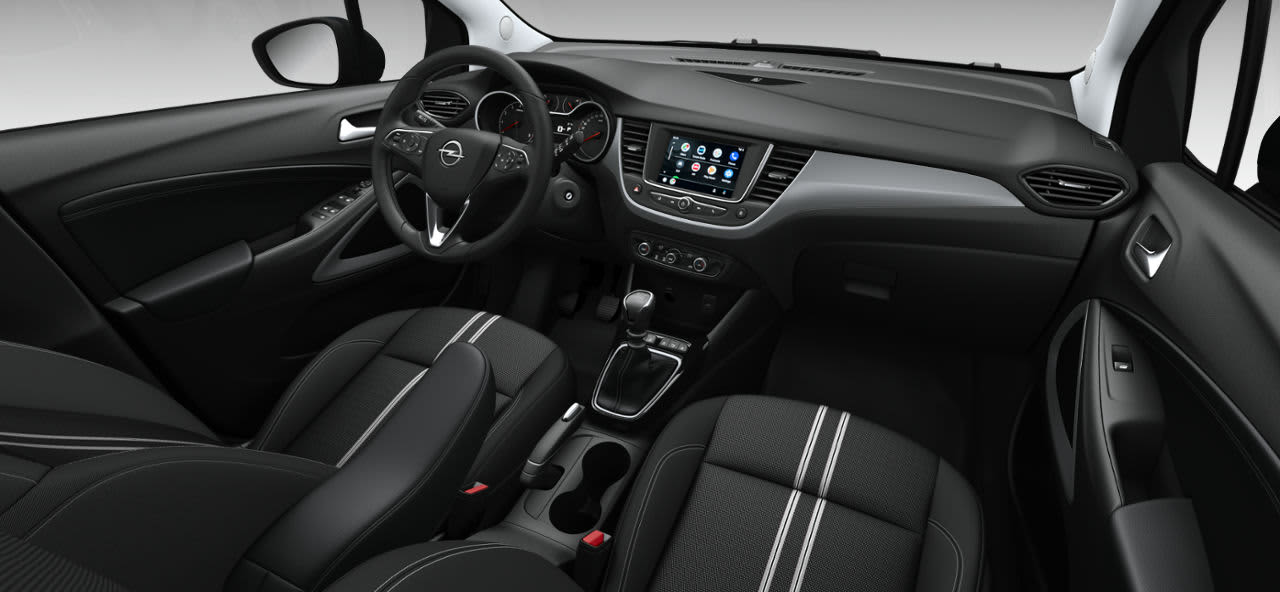 Ansicht des Armaturenbretts eines Opel Crossland