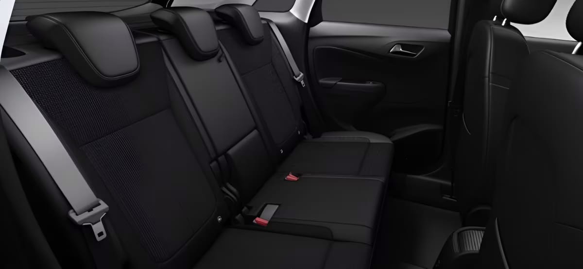 Ansicht der Rücksitze eines Opel Crossland