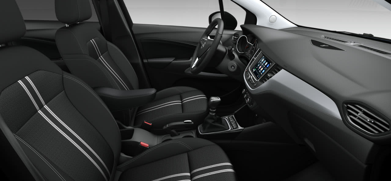 Ansicht der Frontsitze eines Opel Crossland