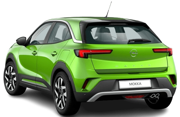 Heckansicht auf einen Opel Mokka