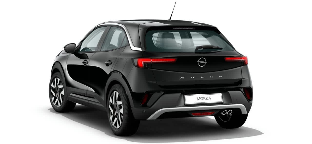 Heckansicht auf einen Opel Mokka