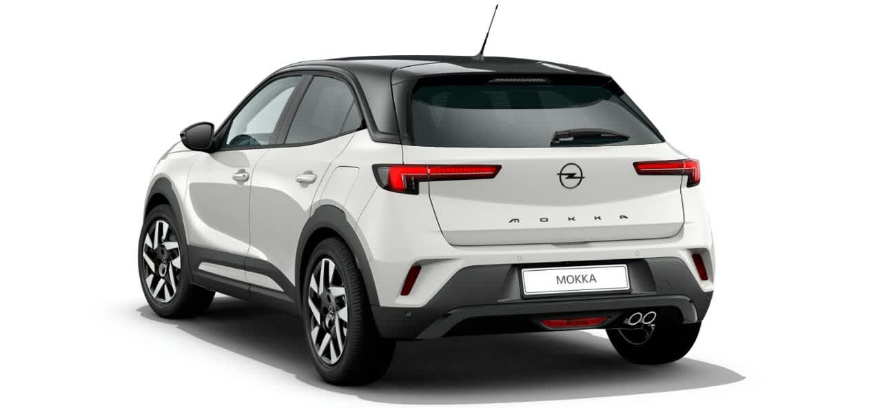 Heckansicht auf einen Opel Mokka