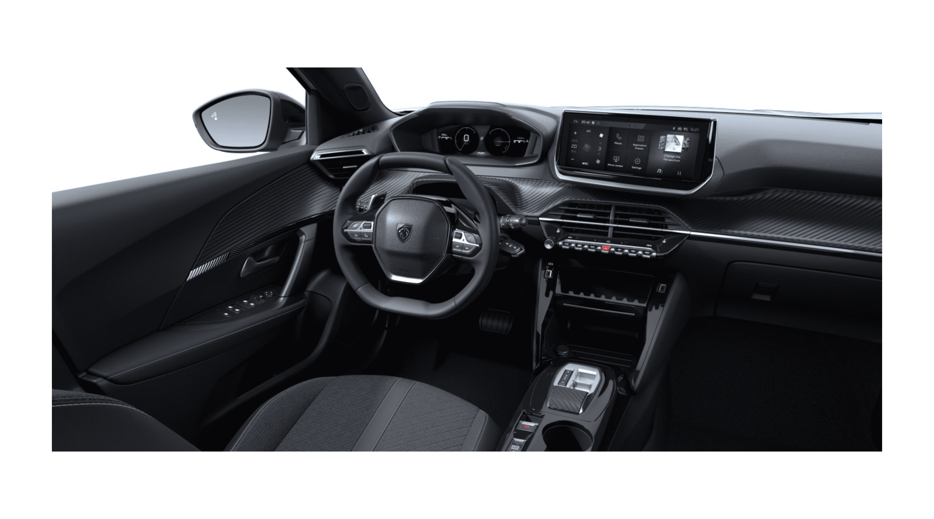 Ansicht des Armaturenbretts eines Peugeot 2008