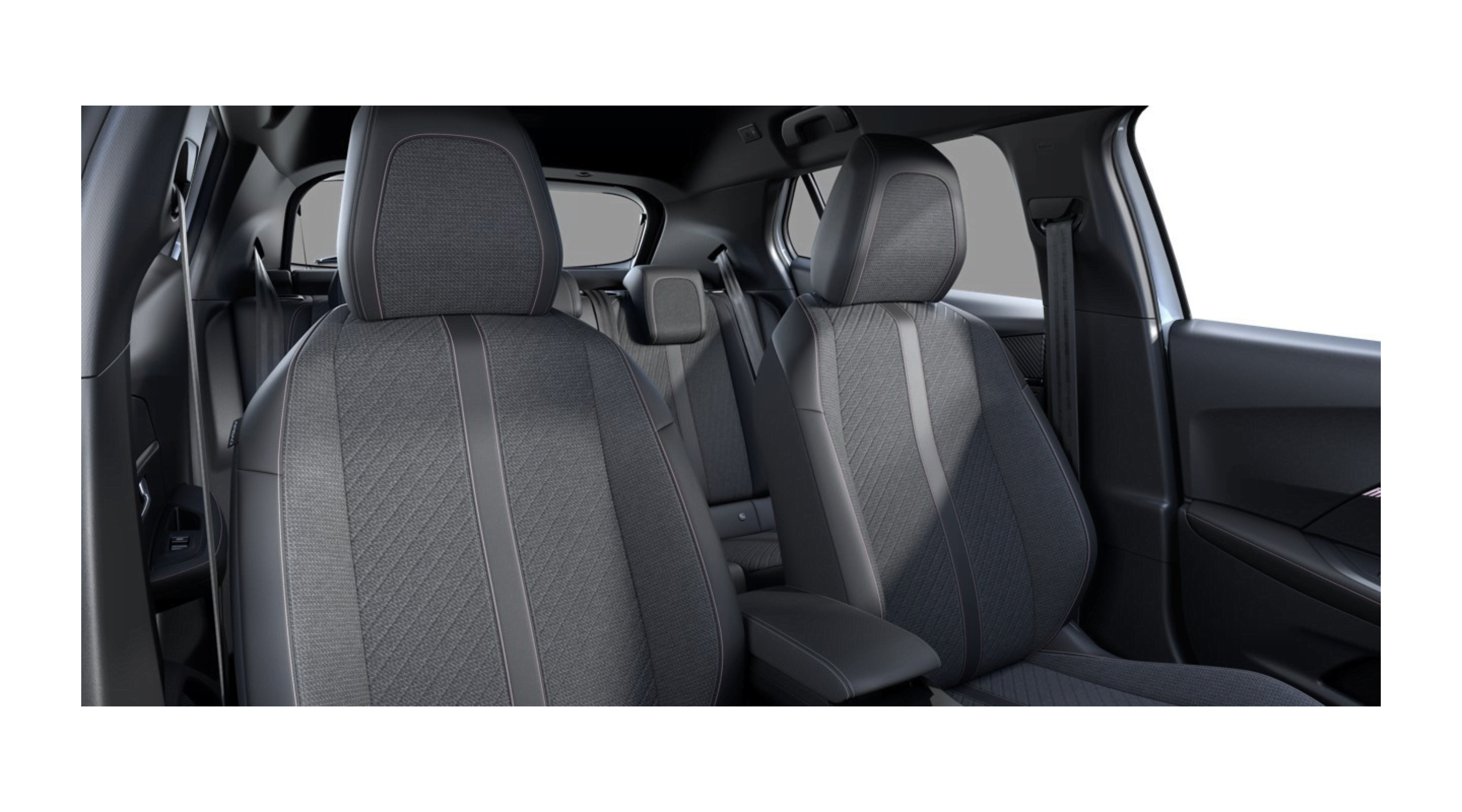 Ansicht der Frontsitze eines Peugeot 2008