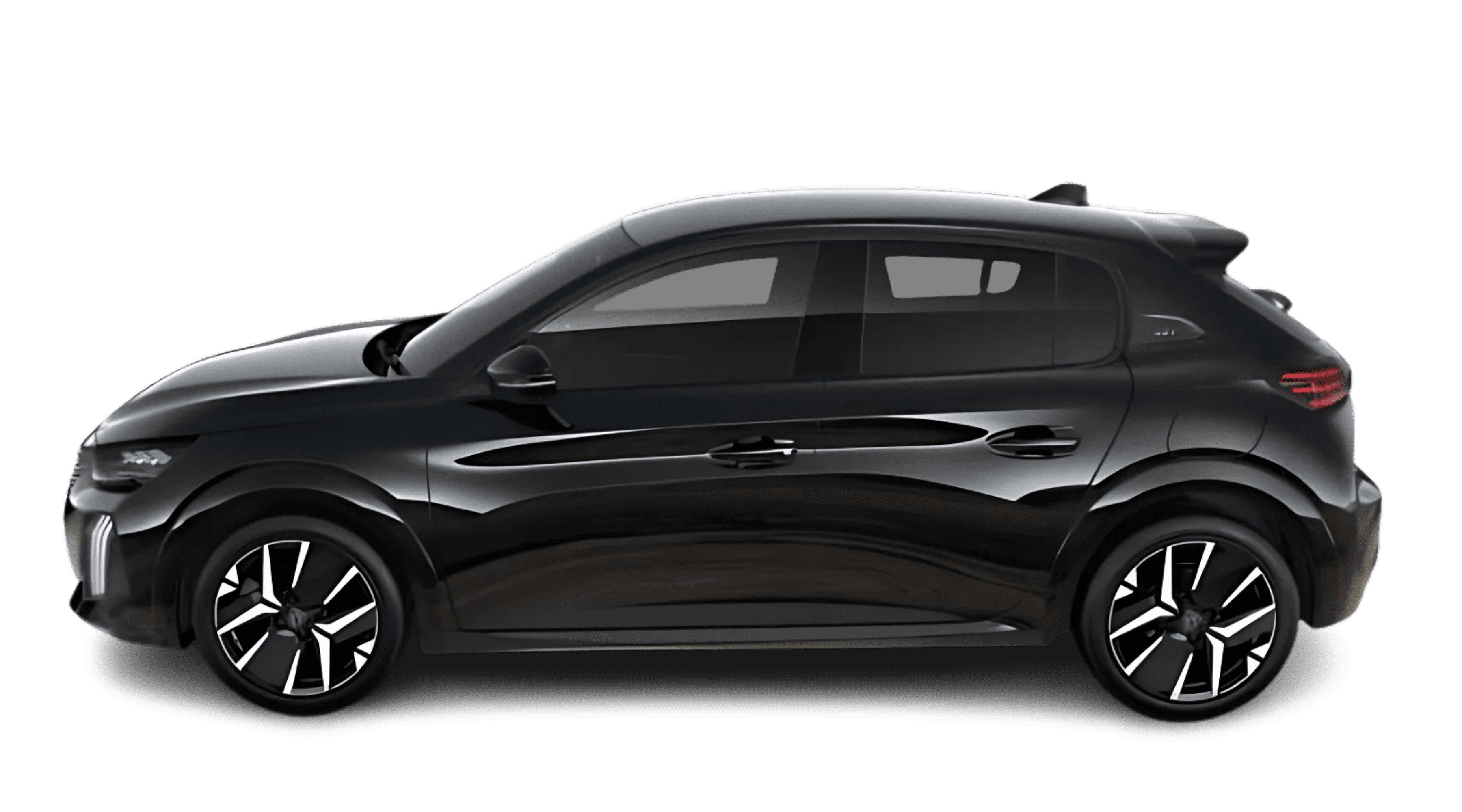 Seitenansicht eines Peugeot 208