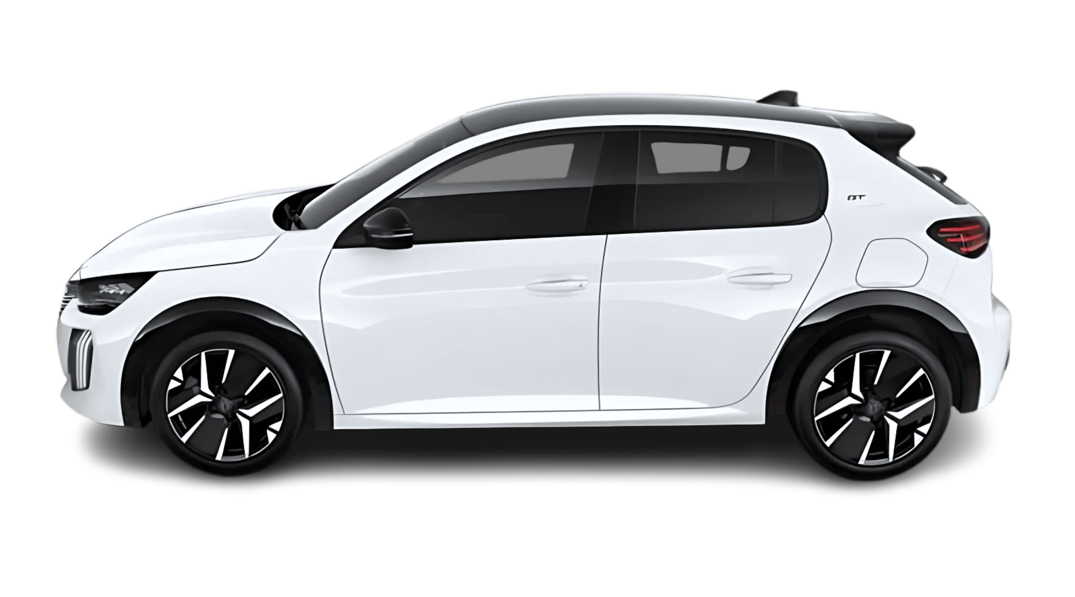 Seitenansicht eines Peugeot 208