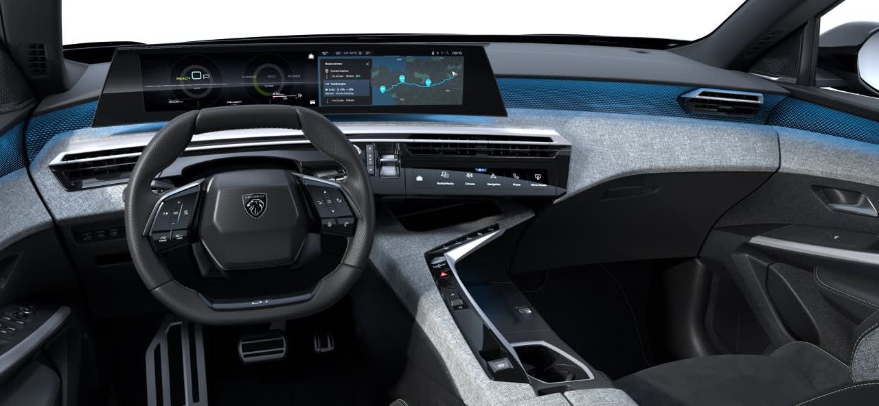 Ansicht des Armaturenbretts eines Peugeot 3008