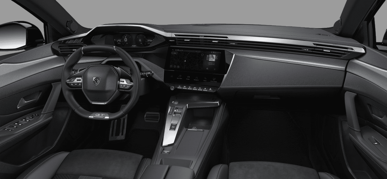 Ansicht des Armaturenbretts eines Peugeot 308