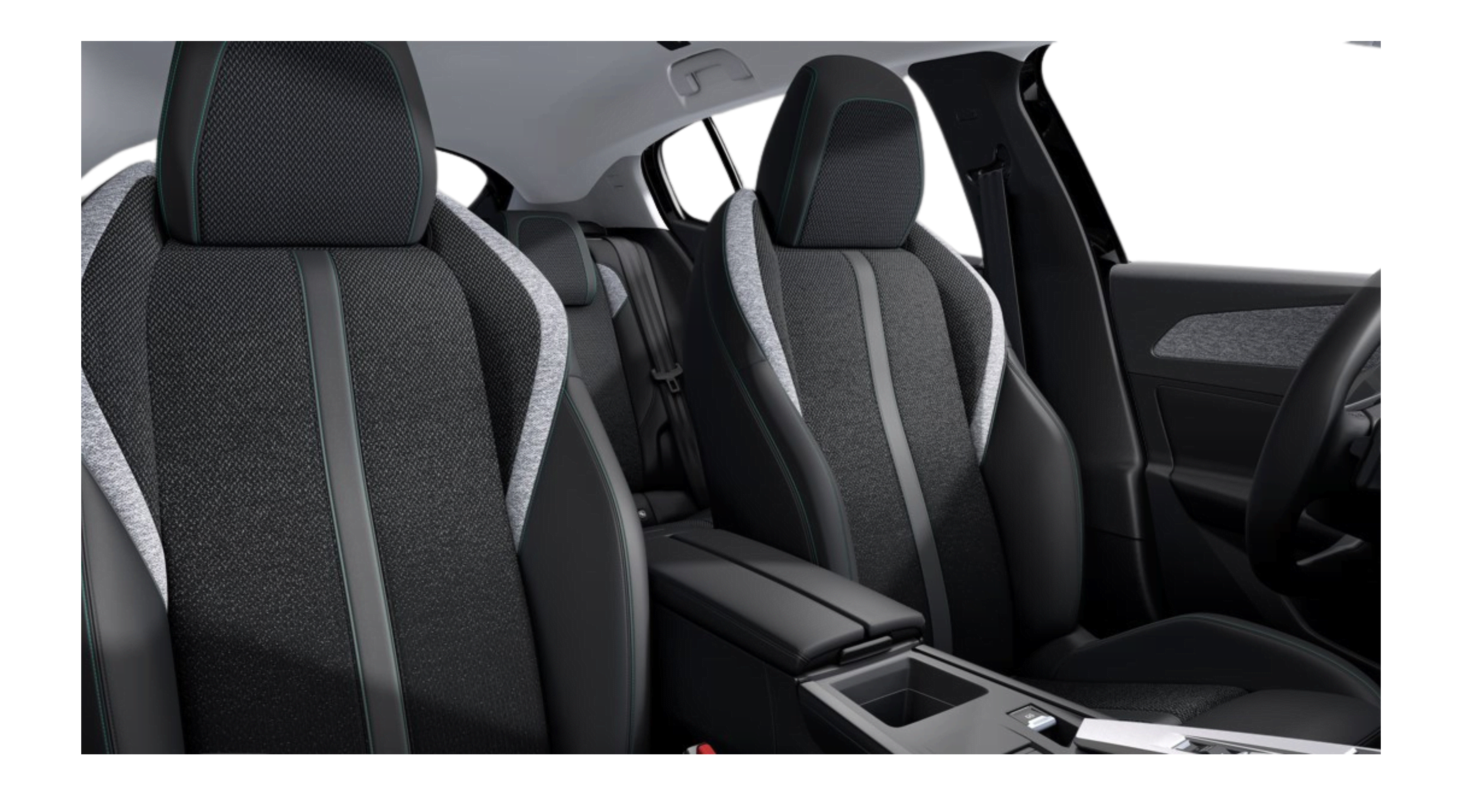 Ansicht der Frontsitze eines Peugeot 408