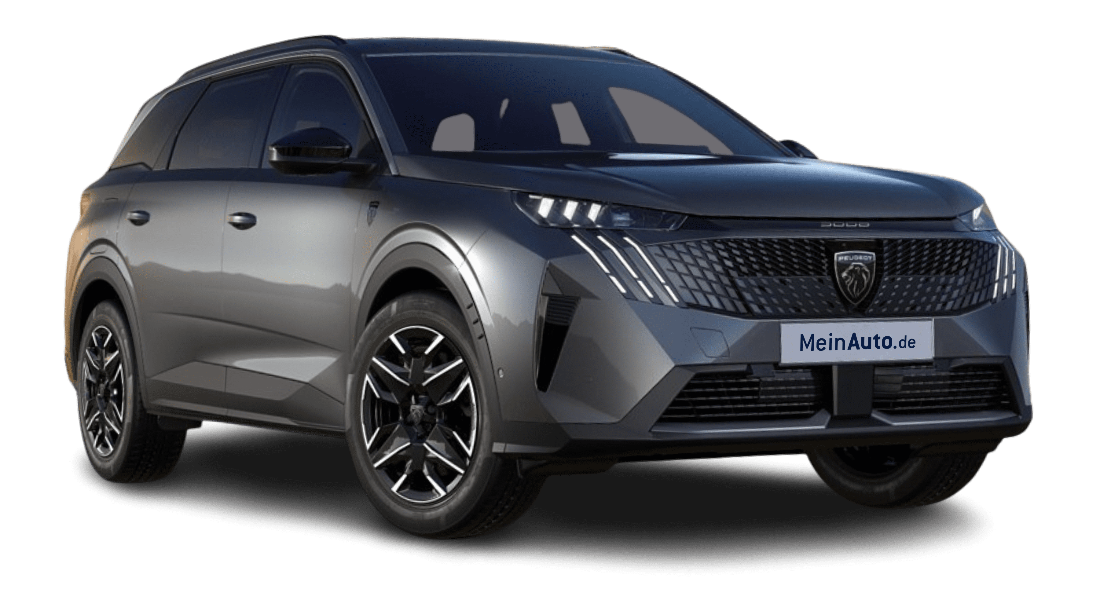 Schräge Frontansicht eines Peugeot 5008, freigestellt