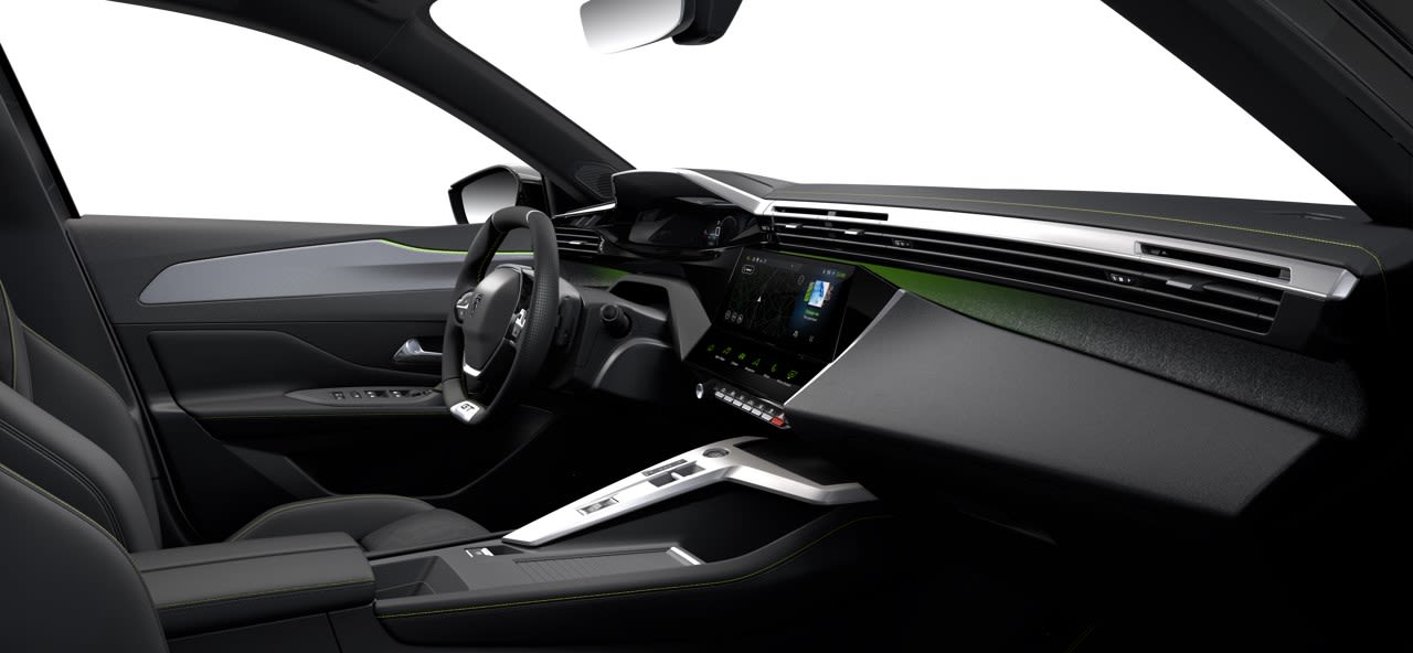 Ansicht der Frontsitze eines Peugeot 408