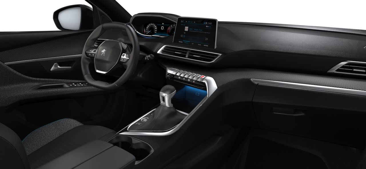 Ansicht des Armaturenbretts eines Peugeot 5008