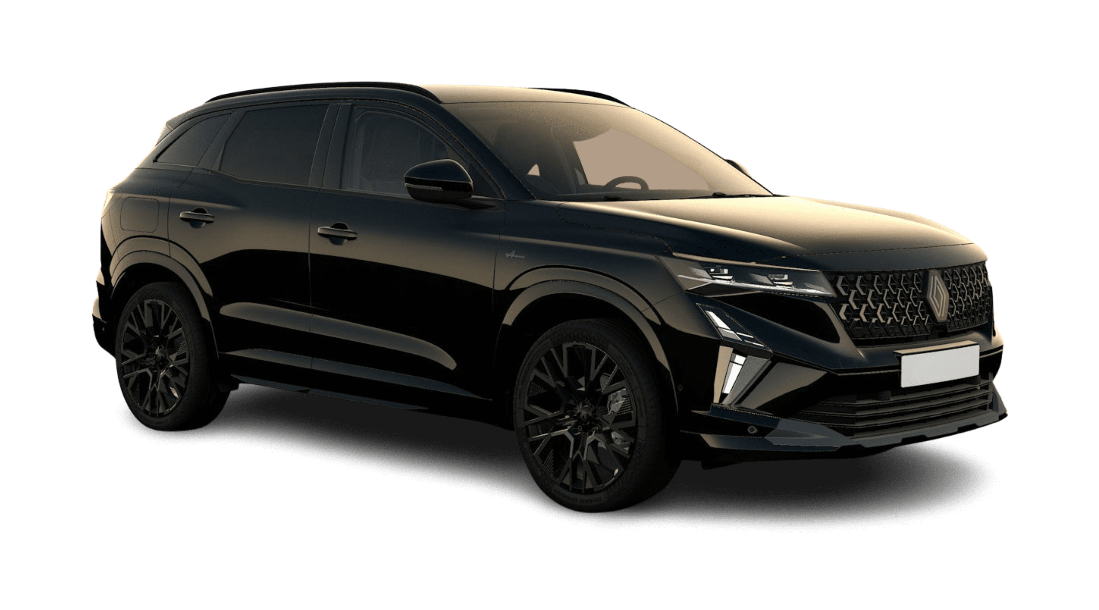 Schräge Frontansicht eines Renault Austral, freigestellt