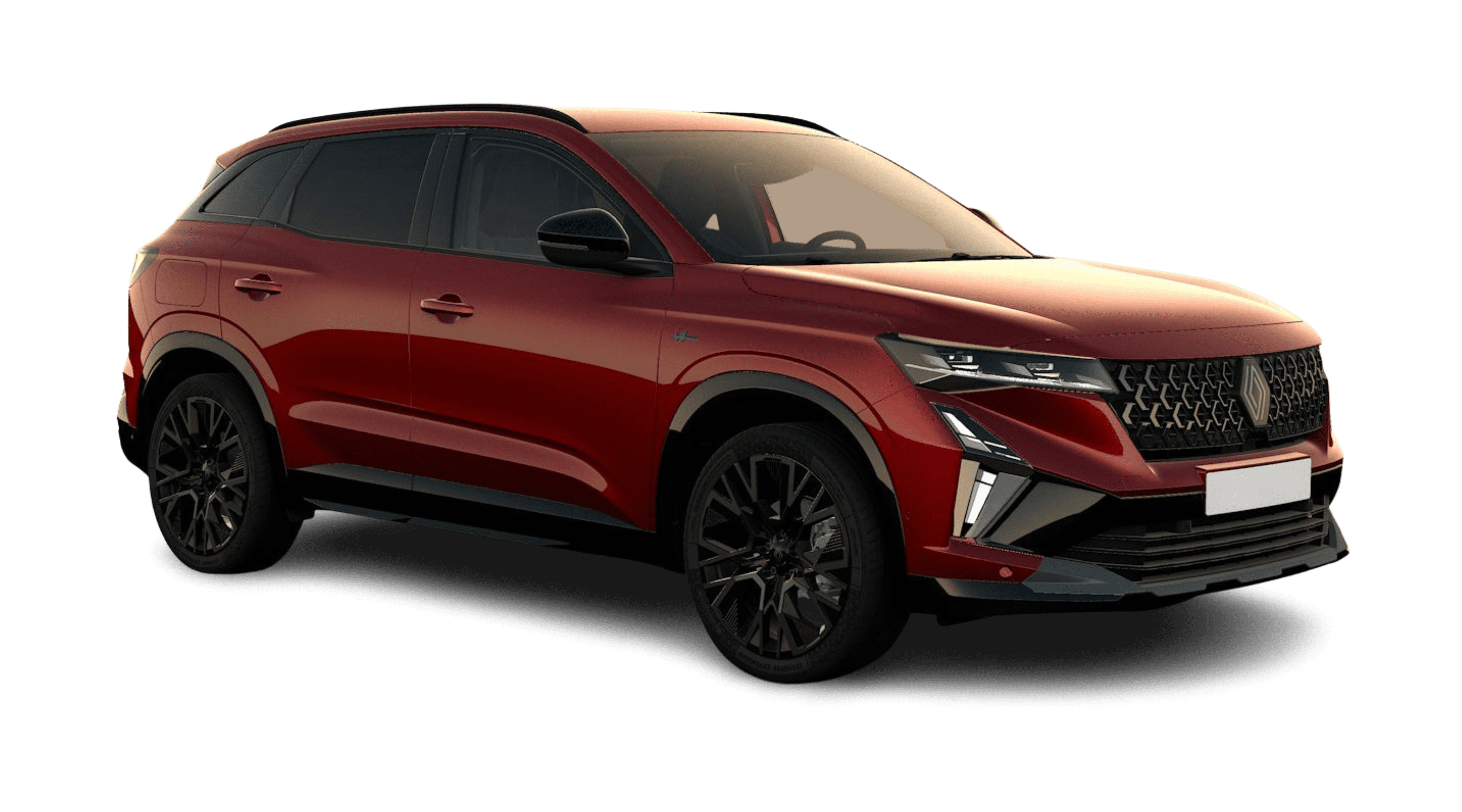 Schräge Frontansicht eines Renault Austral, freigestellt