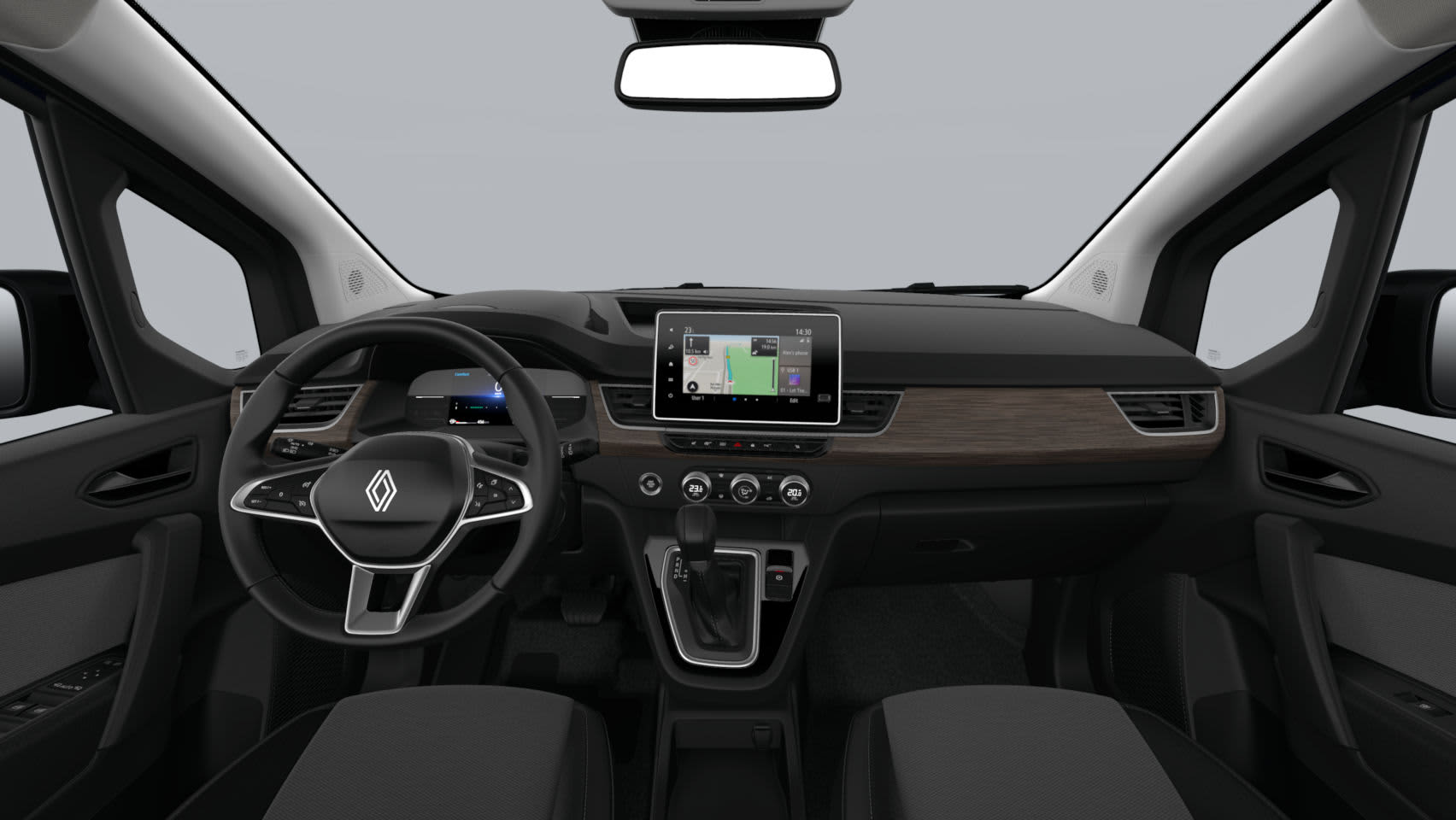 Ansicht des Armaturenbretts eines Renault Grand Kangoo