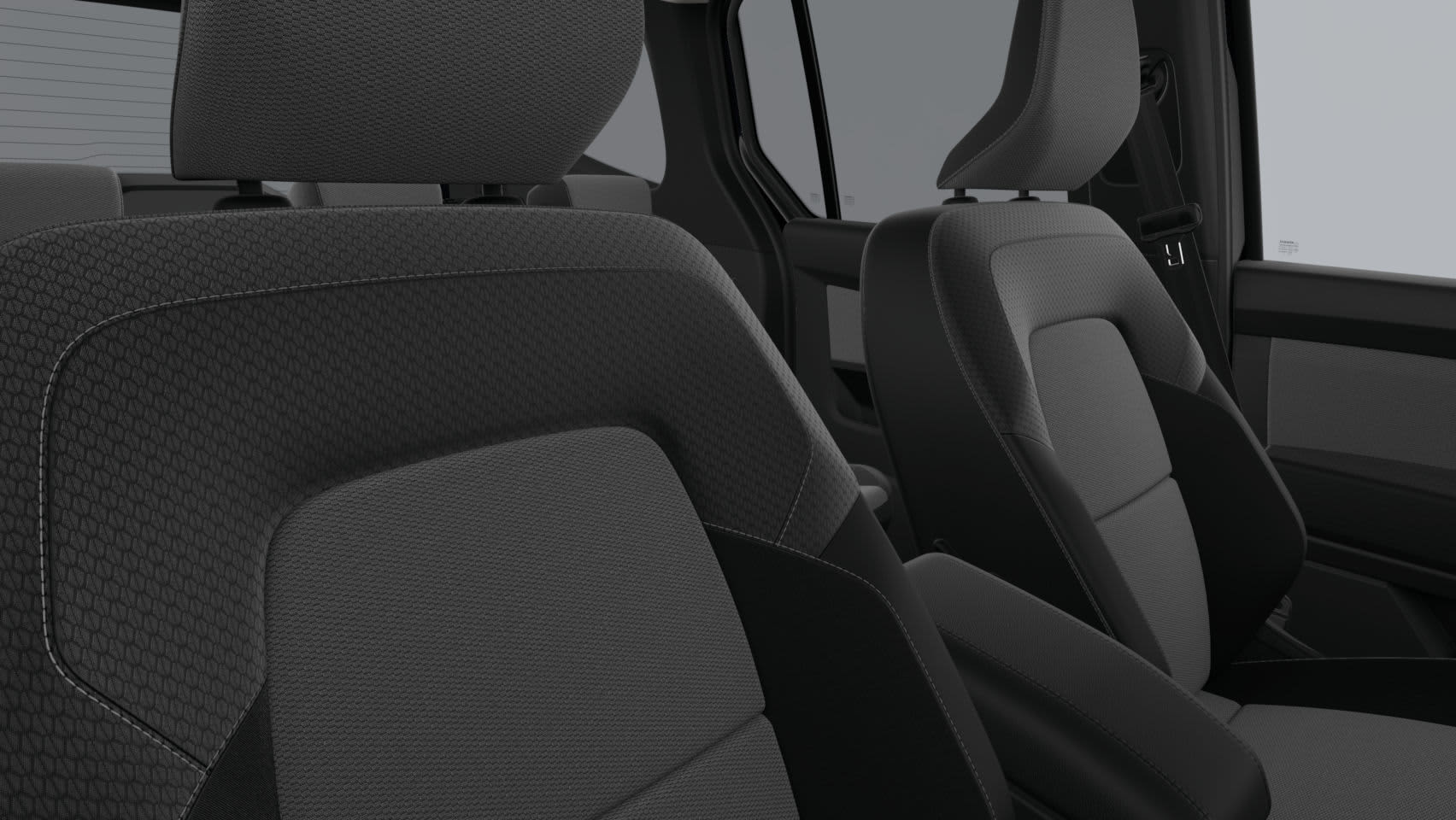 Ansicht der Frontsitze eines Renault Kangoo