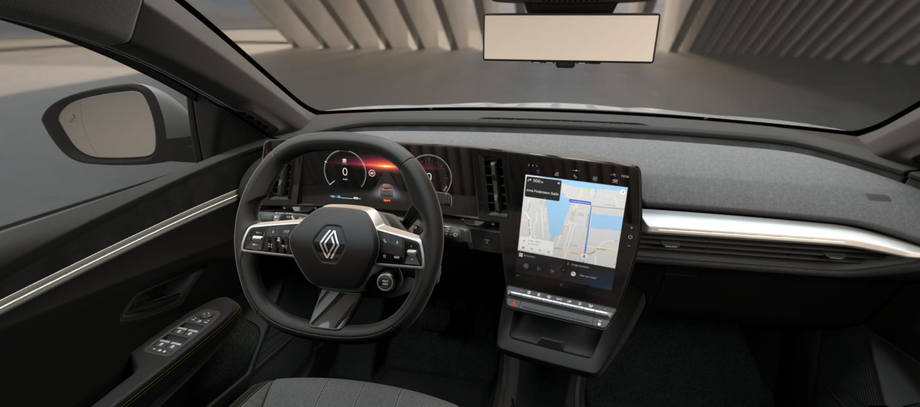 Ansicht des Armaturenbretts eines Renault Megane E-TECH