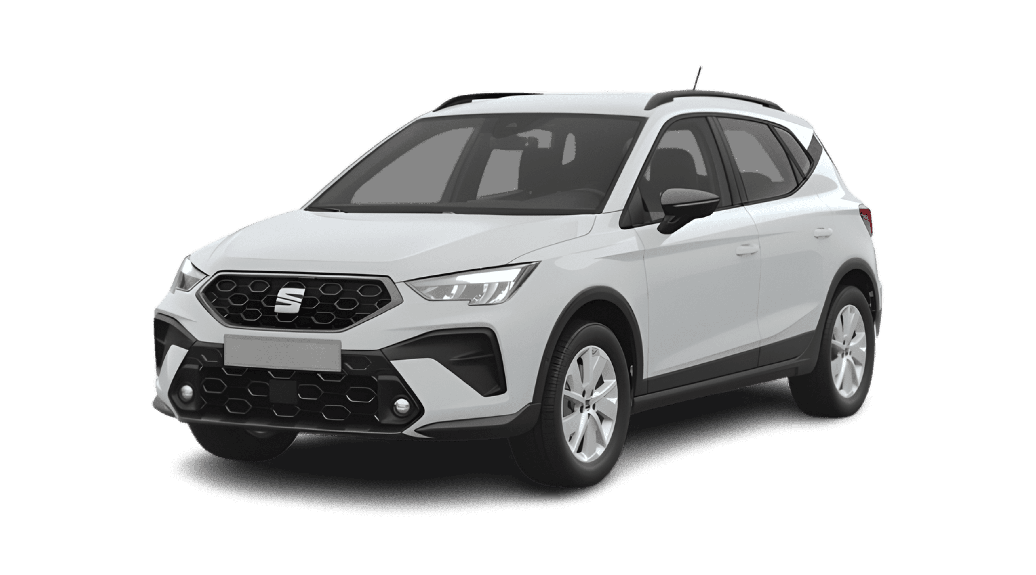 Schräge Frontansicht eines SEAT Arona, freigestellt