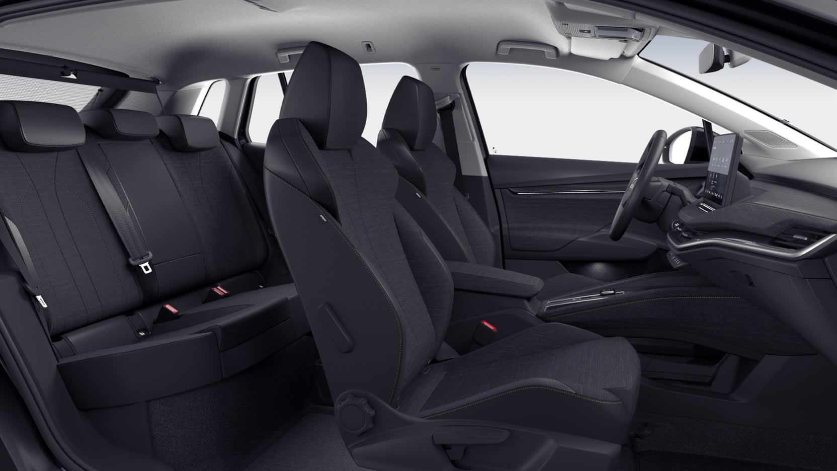 Ansicht der Frontsitze eines Skoda ELROQ