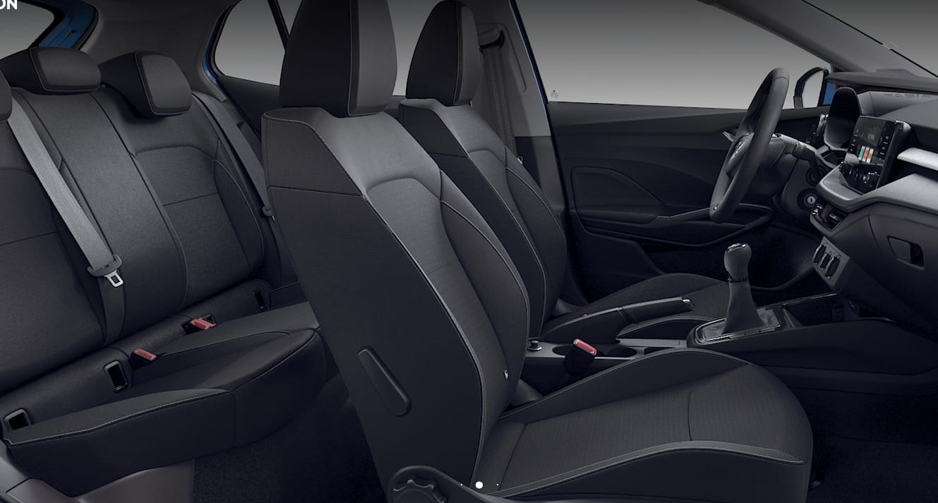 Ansicht der Frontsitze eines Skoda Fabia