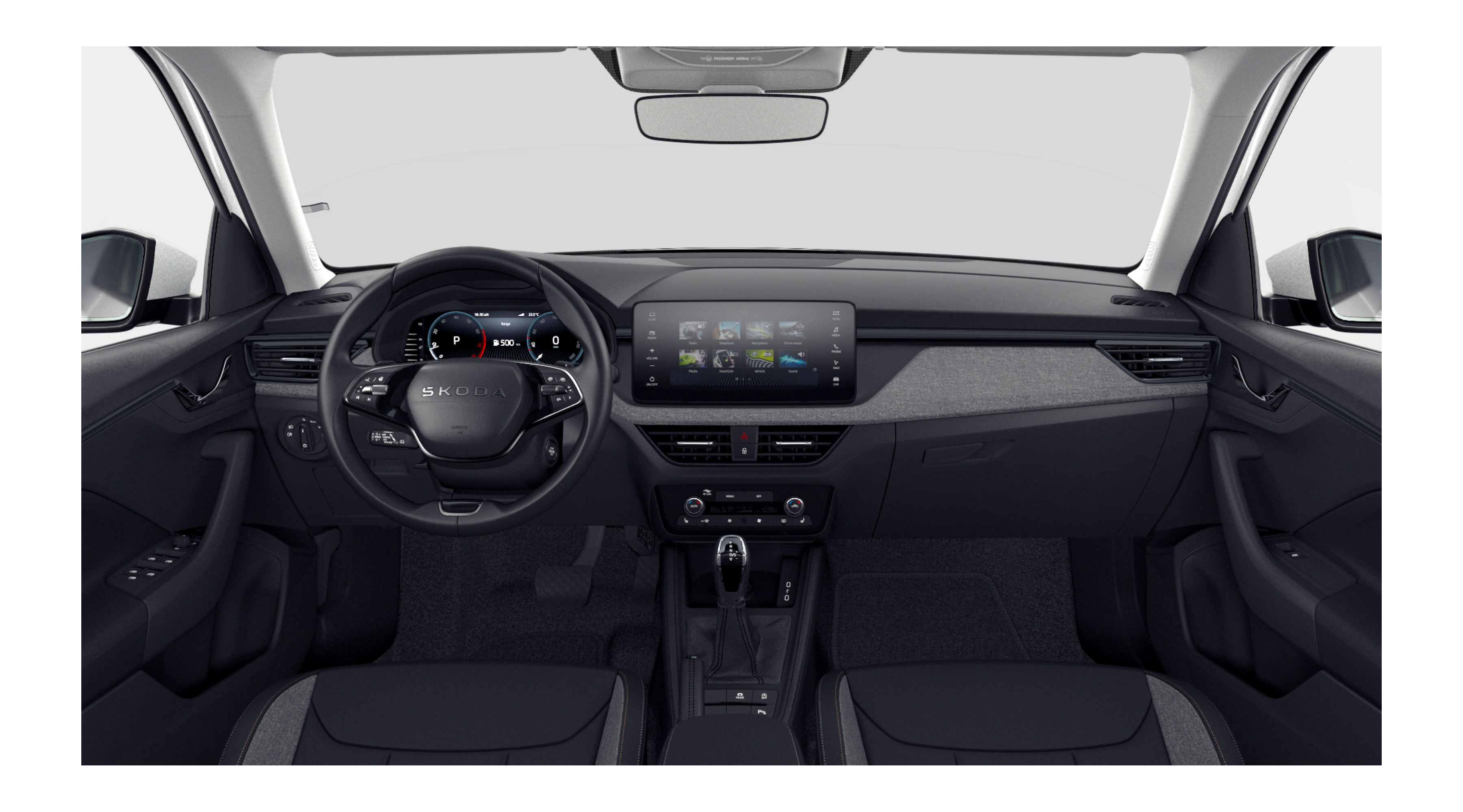 Armaturenbrett eines Skoda Kamiq