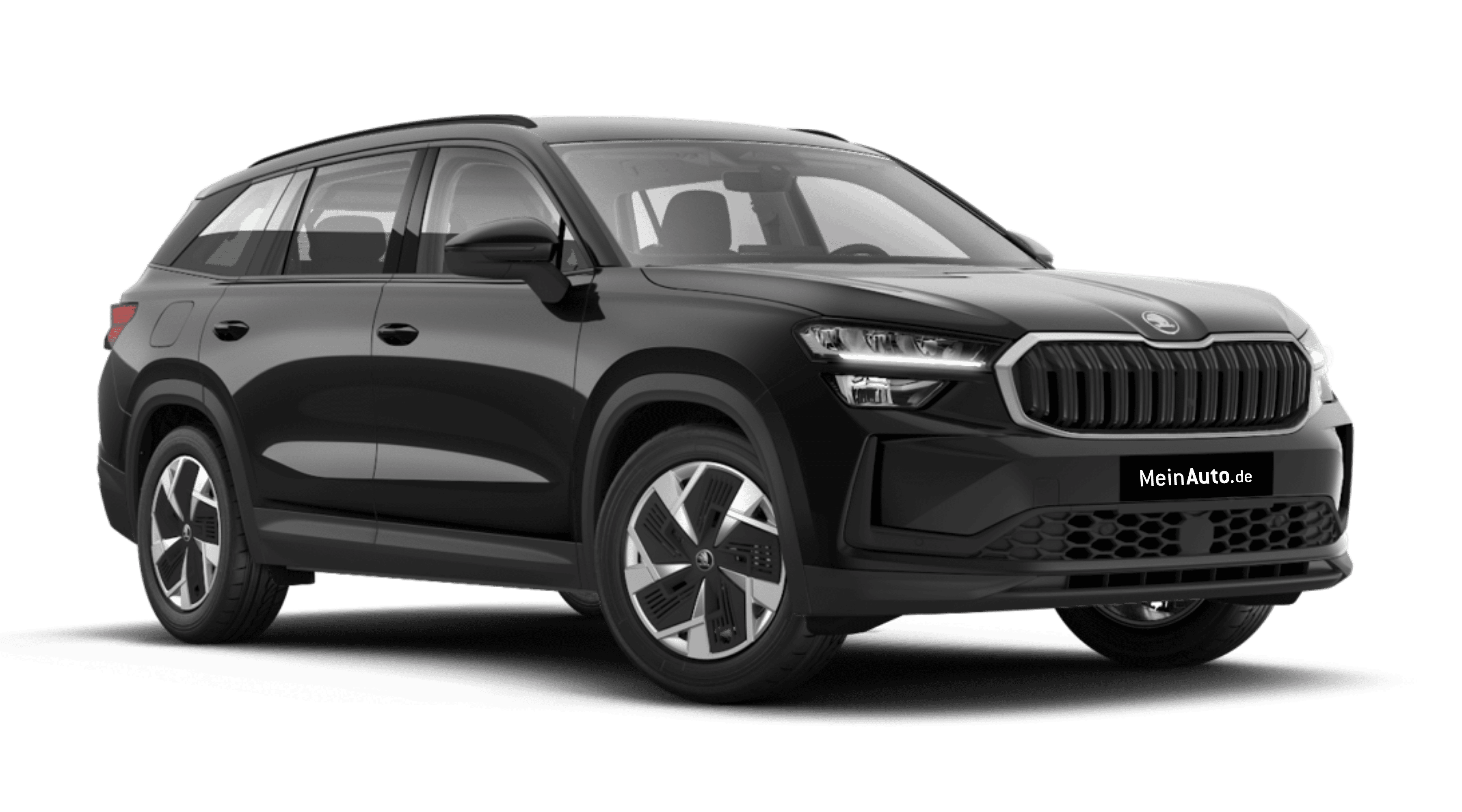 Schräge Frontansicht eines Skoda Kodiaq, freigestellt