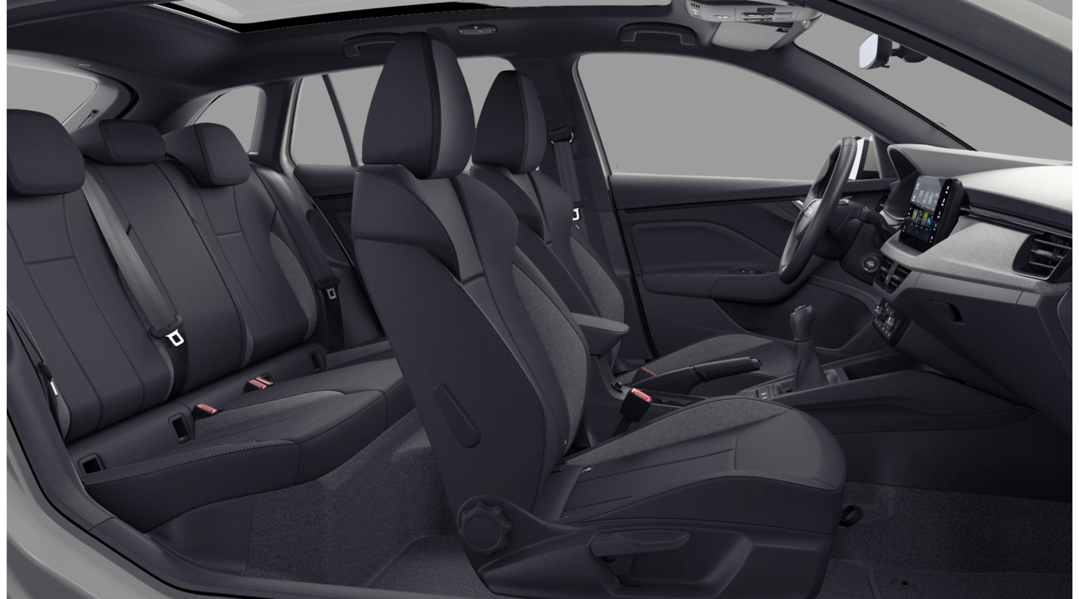 Ansicht der Frontsitze eines Skoda Scala