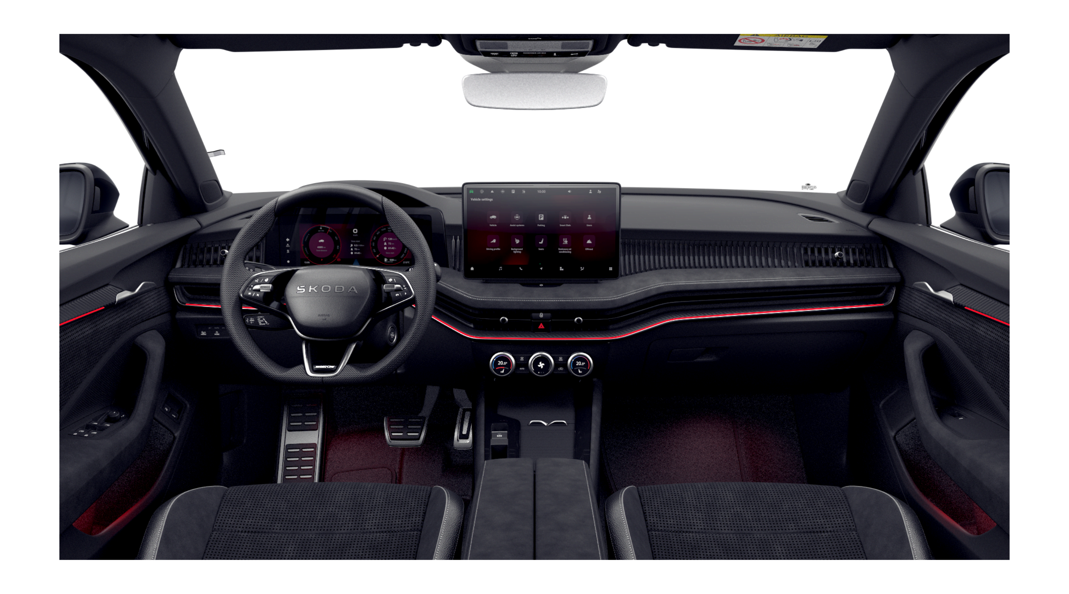 Armaturenbrett eines Skoda Superb