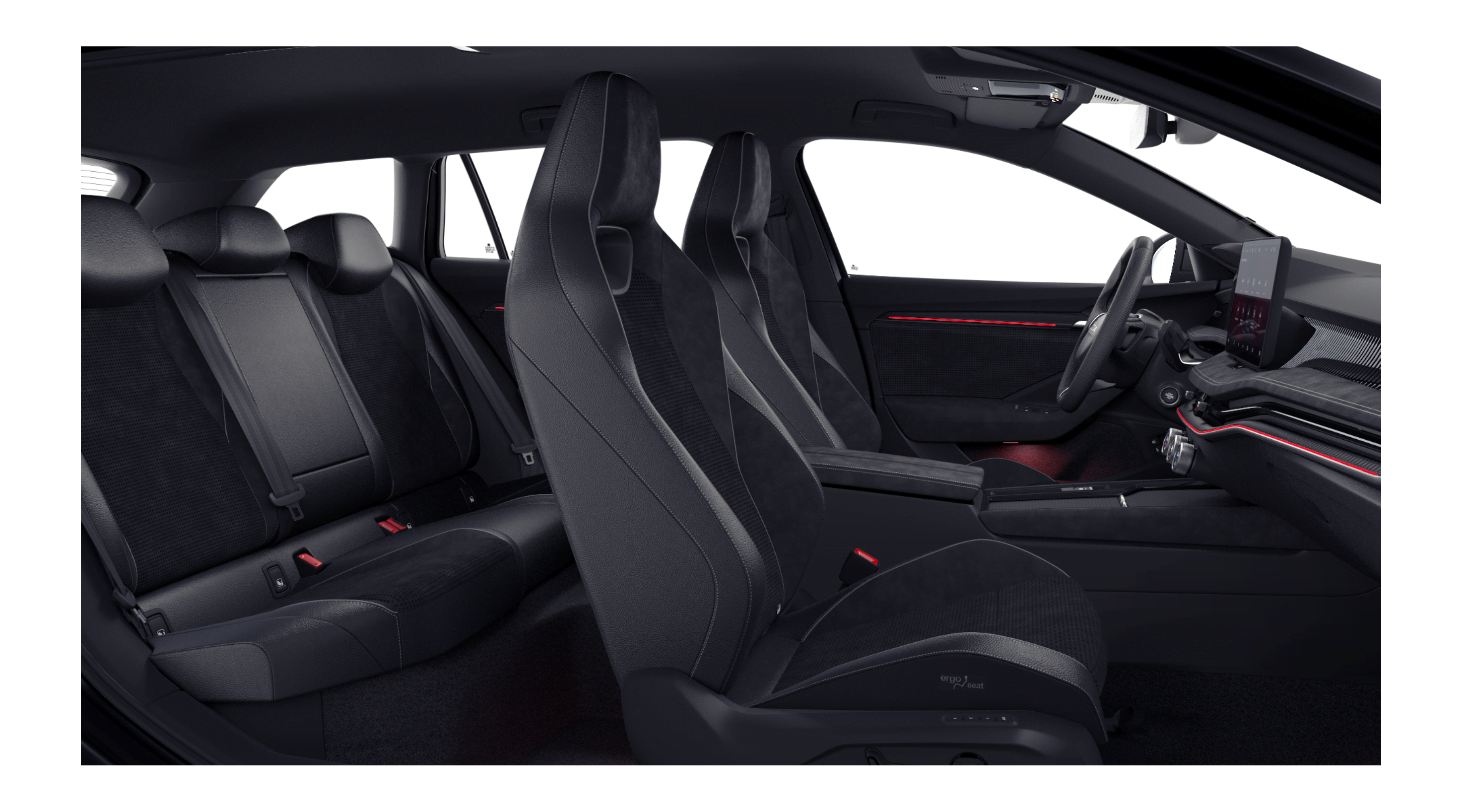 Vordersitze eines Skoda Superb