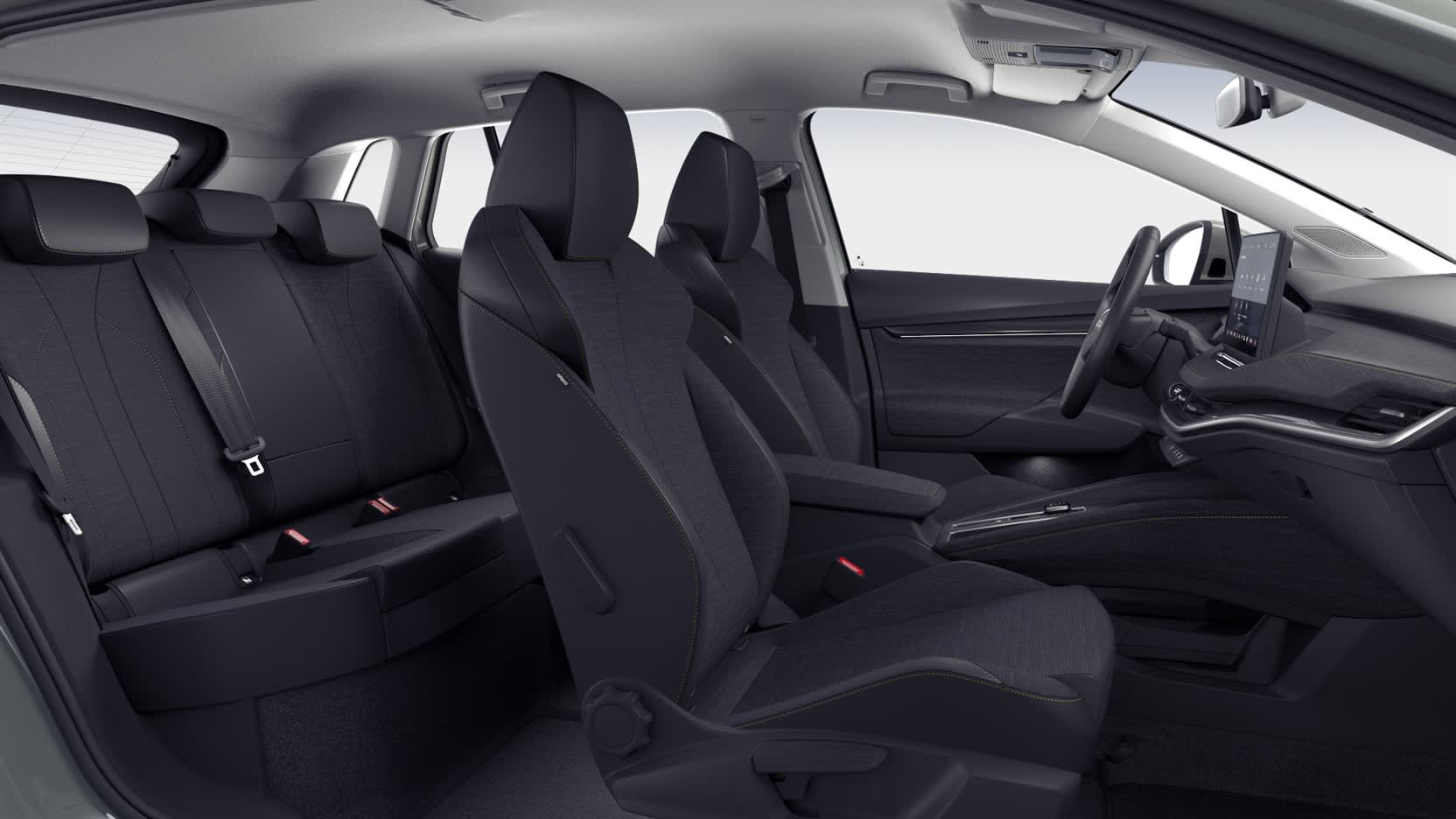 Ansicht der Frontsitze eines Skoda ELROQ