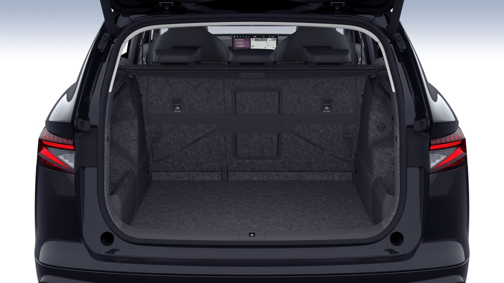 Ansicht des Kofferraums eines Skoda ENYAQ