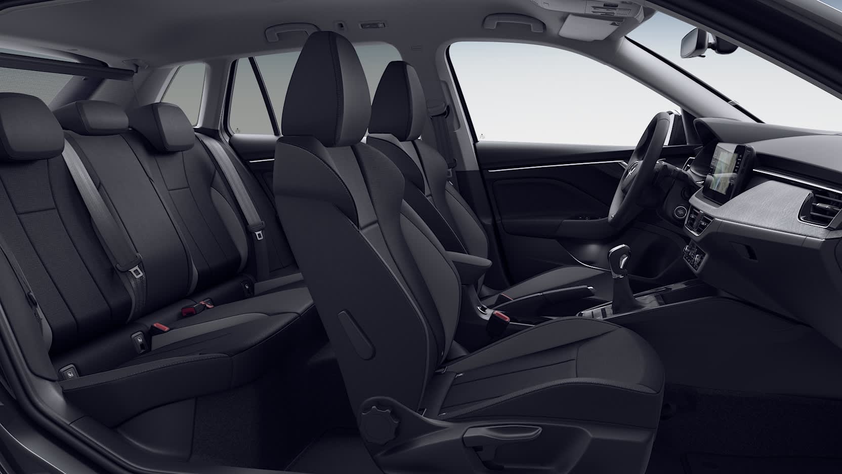 Ansicht der Frontsitze eines Skoda Kamiq