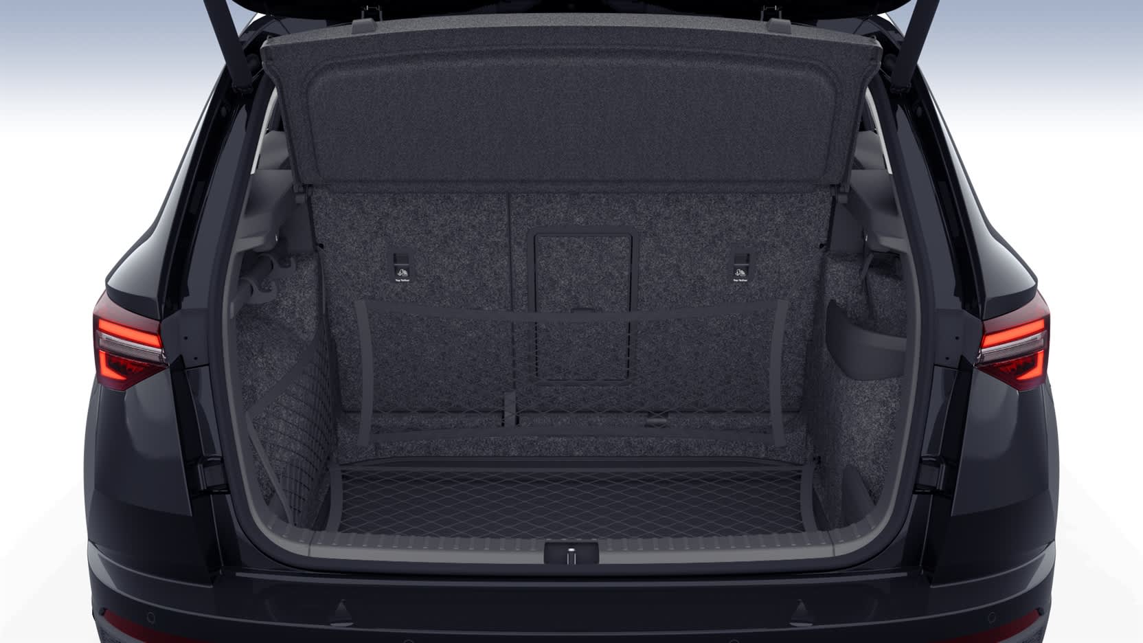 Ansicht des Kofferraums eines Skoda Karoq