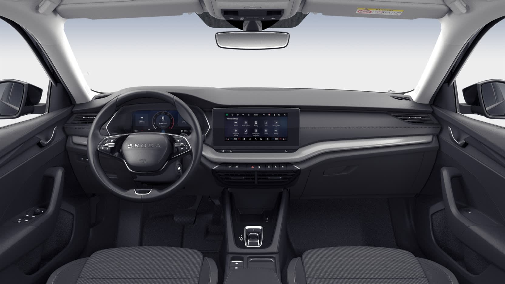 Ansicht des Armaturenbretts eines Skoda Octavia