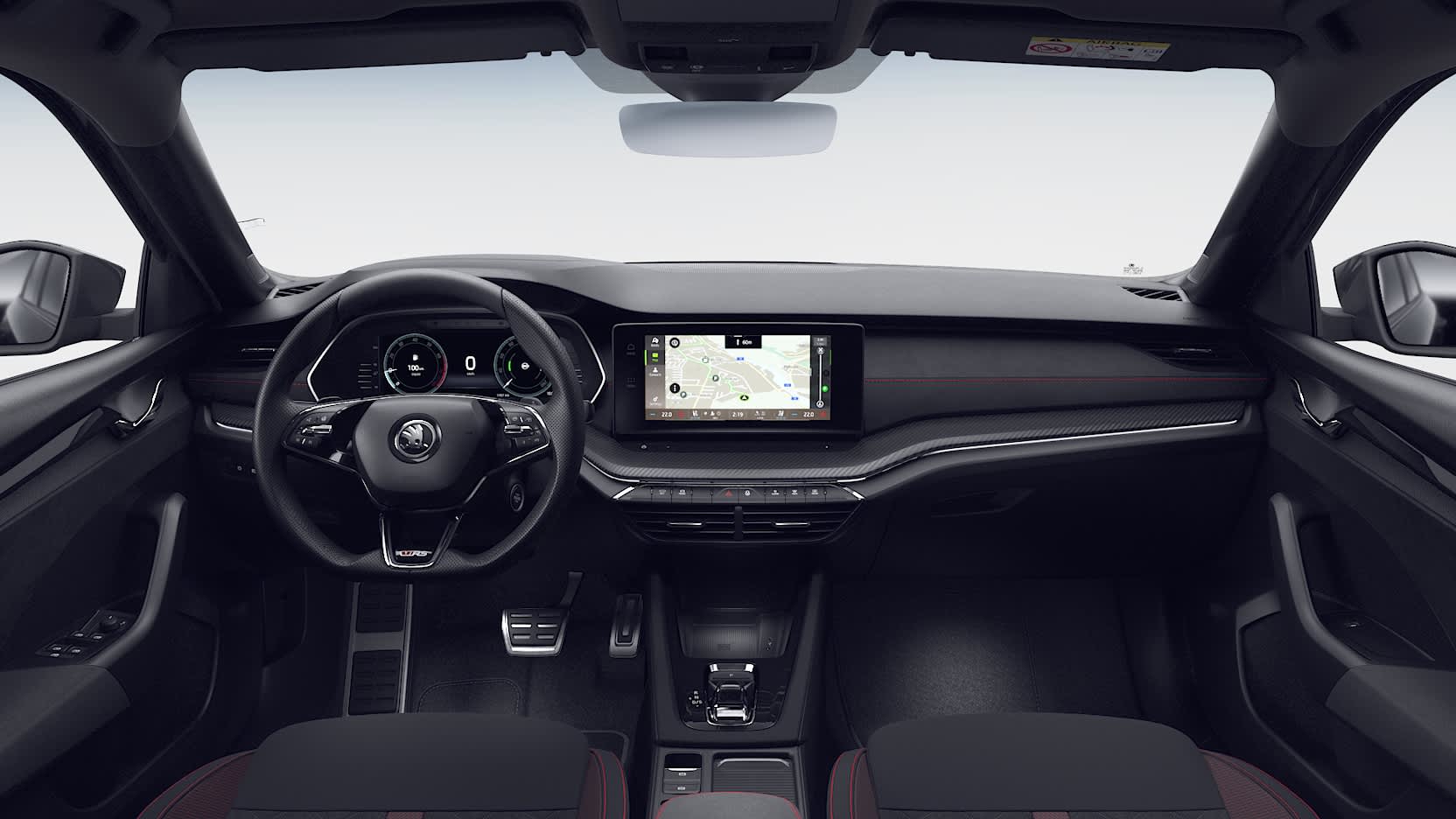 Ansicht des Armaturenbretts eines Skoda Octavia