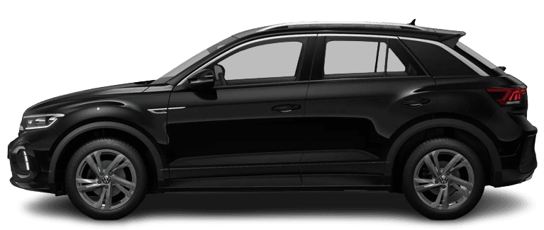 Seitenansicht eines Volkswagen T-Roc