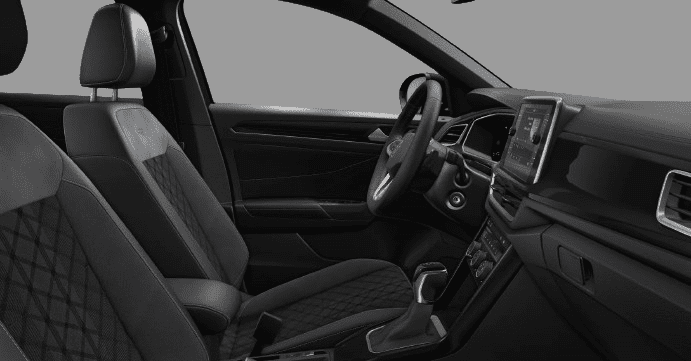 Ansicht der Frontsitze eines Volkswagen T-Roc